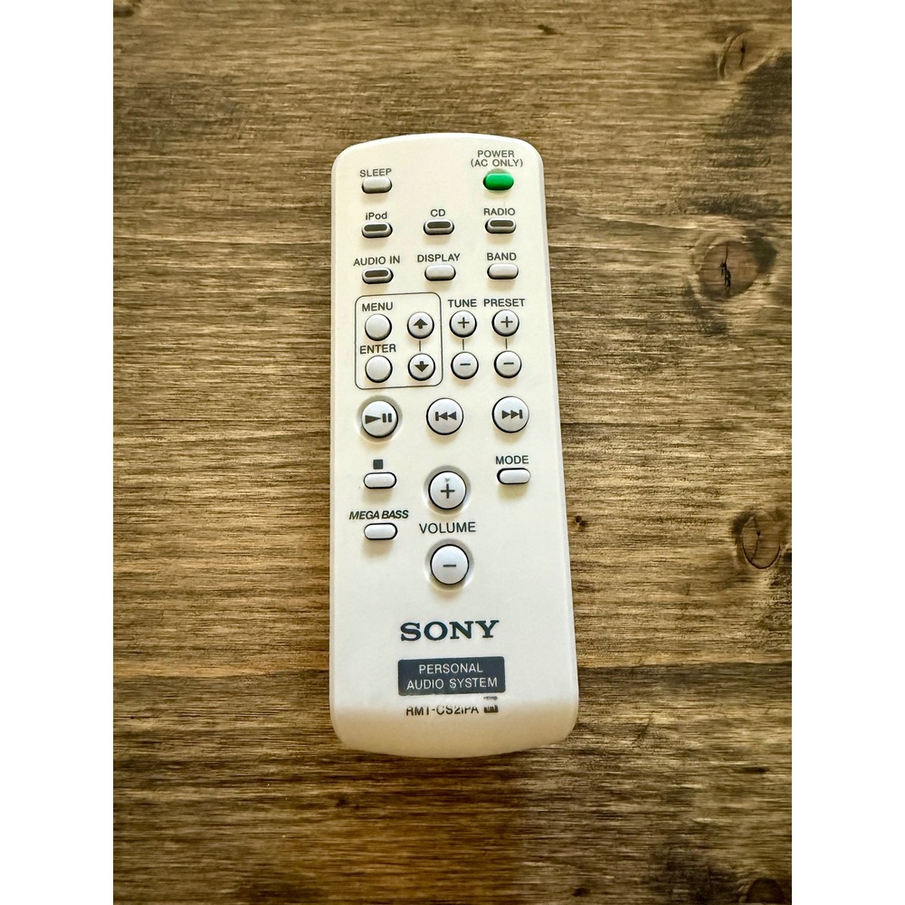 Sony Remote Control RMT-CS2IPA Personal Audio System White Good OEM Replacement - Picture 2 of 8